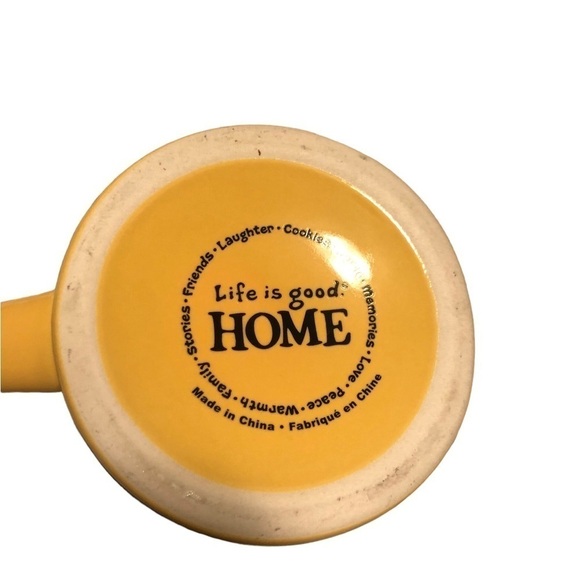 Life Is Good Yellow Golfers Coffee Mug Do What You Like Like What You Do Diner - Picture 3 of 5